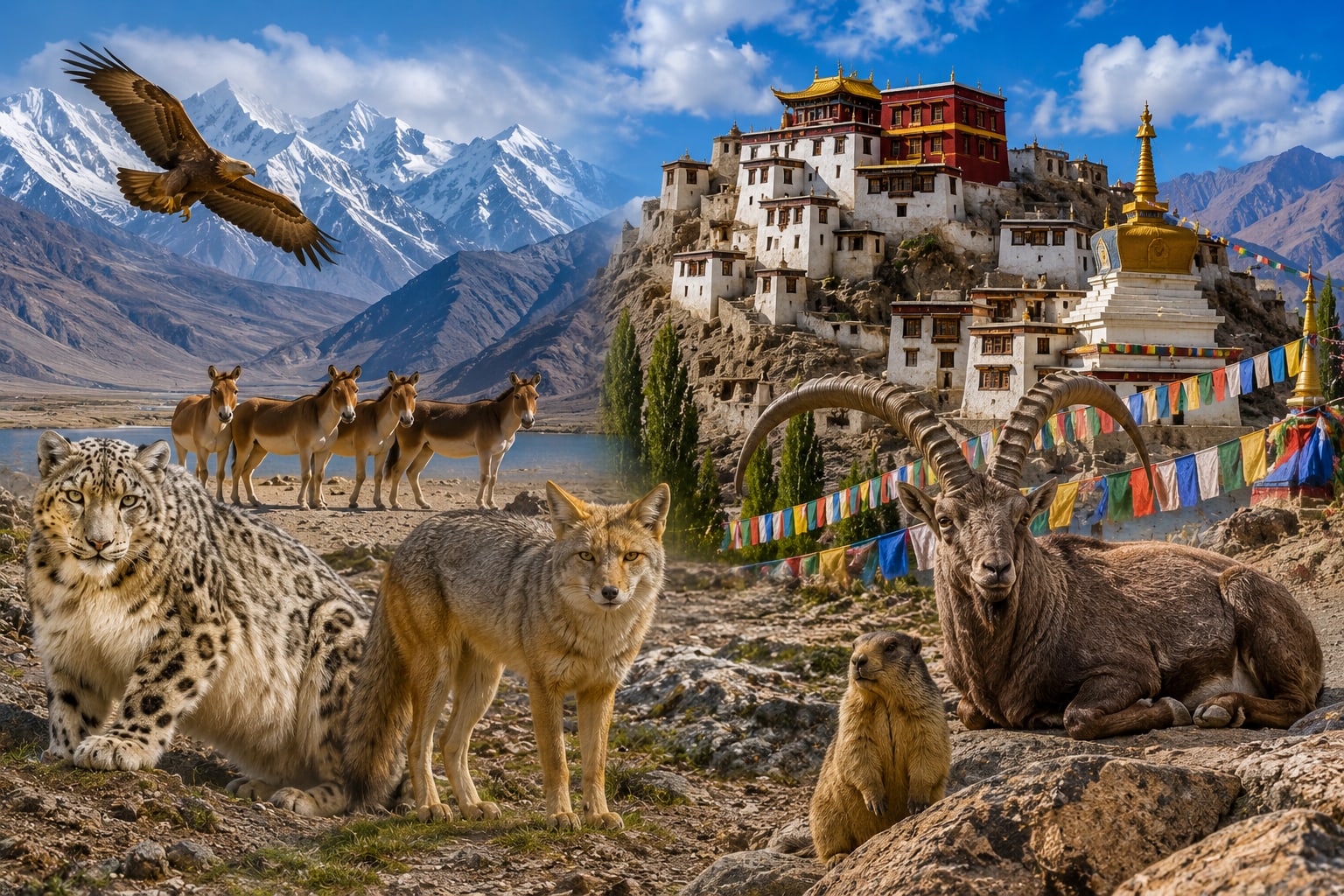 Wild Animals of Ladakh and the Spituk Gompa Guide