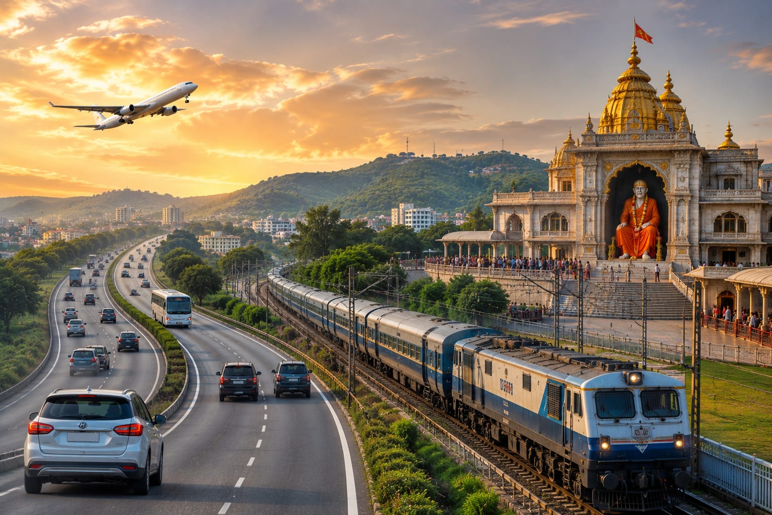 Mumbai to Shirdi Distance, Route & Travel Options (Road/Rail/Flight)