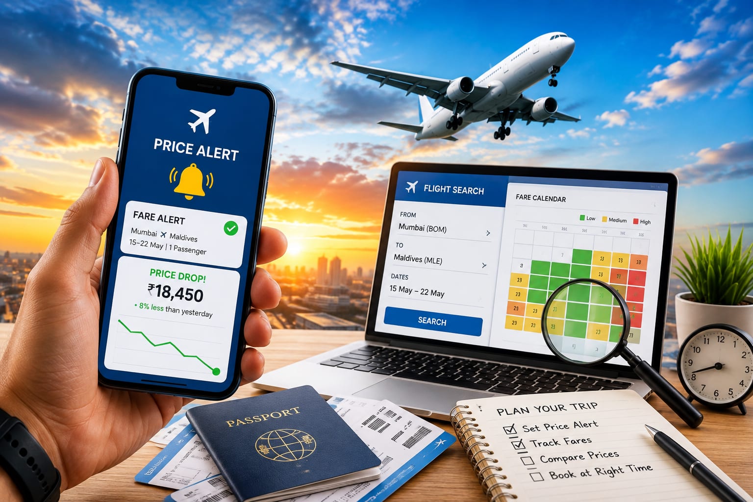Flight Price Alerts: How to Track Fares & Book at the Right Time