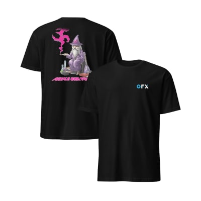 OFX Purple Ohn T-Shirt in Black