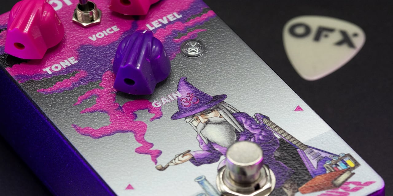 Purple Ohm Fuzz Guitar Pedal from Oliver Effects - OFX