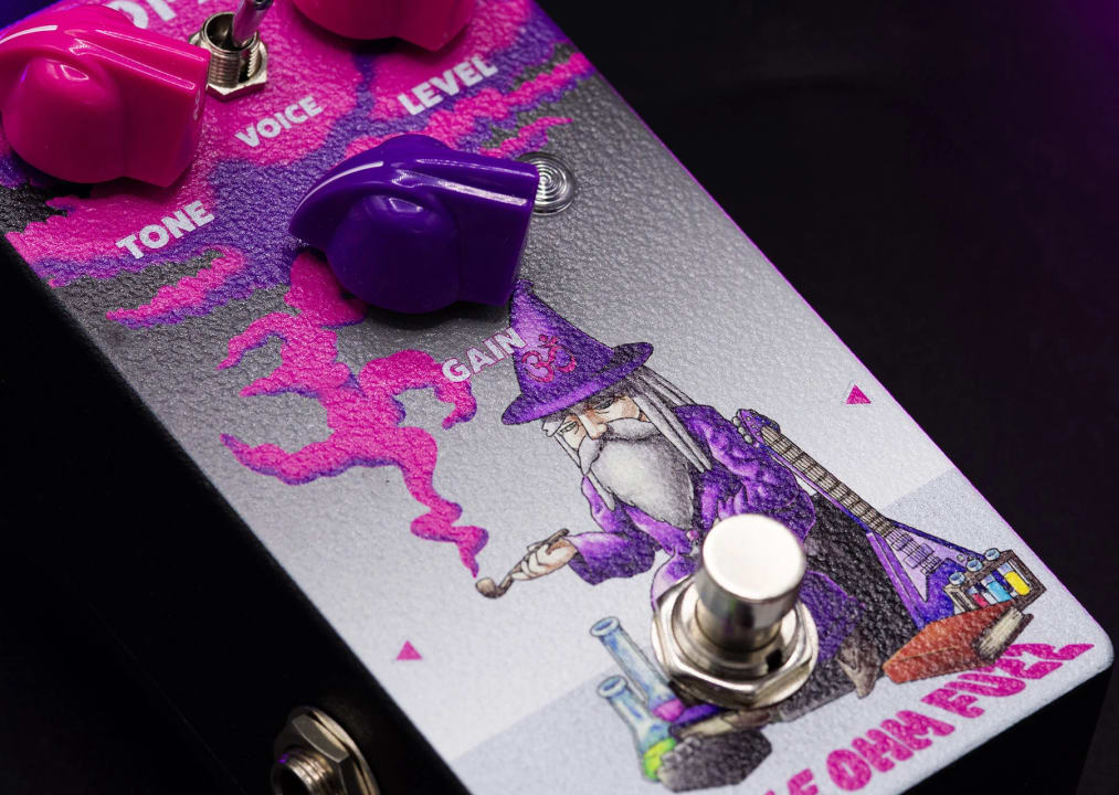Purple Ohm Fuzz Guitar Pedal from Oliver Effects - OFX