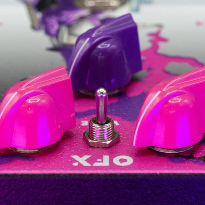 Purple Ohm Fuzz Guitar Pedal from Oliver Effects - OFX
