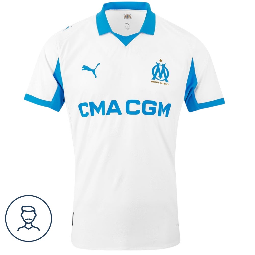 Aunthentic Marseille FC Home Kit