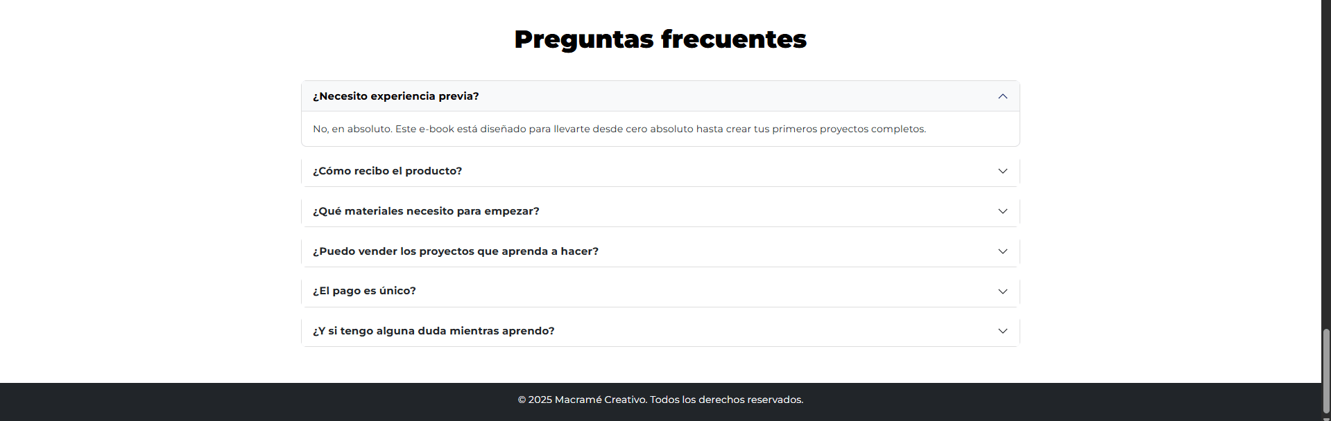 Resultado final de Macramé creativo