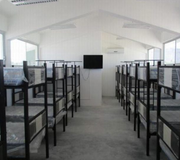 Dormitorios del cuartel militar