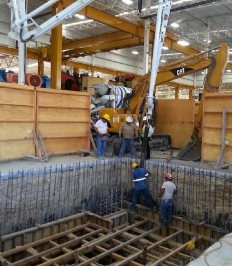 Equipo de KROSA trabajando en una cimentación