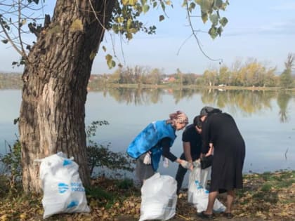 Центральный городской пруд вновь очистили от мусора