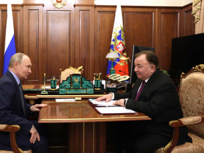 В Кремле состоялась плановая встреча Президента России Владимира Путина с Главой Ингушетии Махмудом-Али Калиматовым