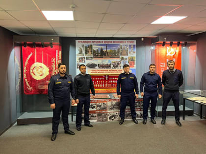 В рамках 80-й годовщины победы в Сталинградской битве сотрудники ОФСИН посетили музей г. Малгобек