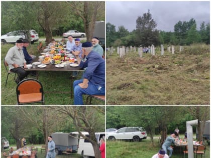 Субботник на кладбище в Ингушетии