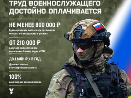 Государственные выплаты для военнослужащих в СВО