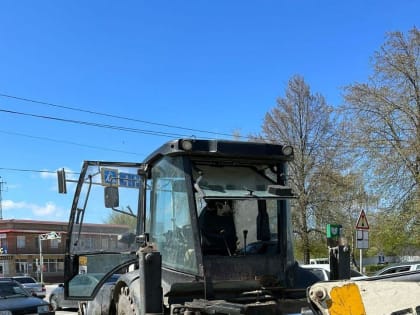 Устранение затора канализации в Назрани.