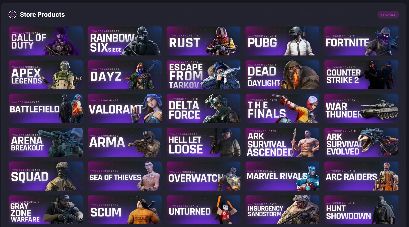 CosmoCheats cheat screenshot