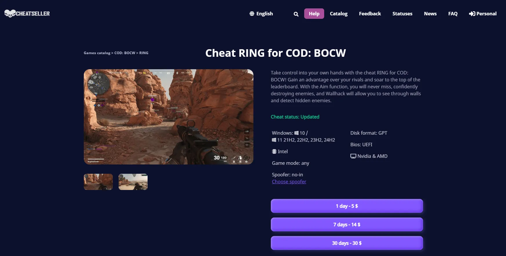 CheatSeller cheat screenshot