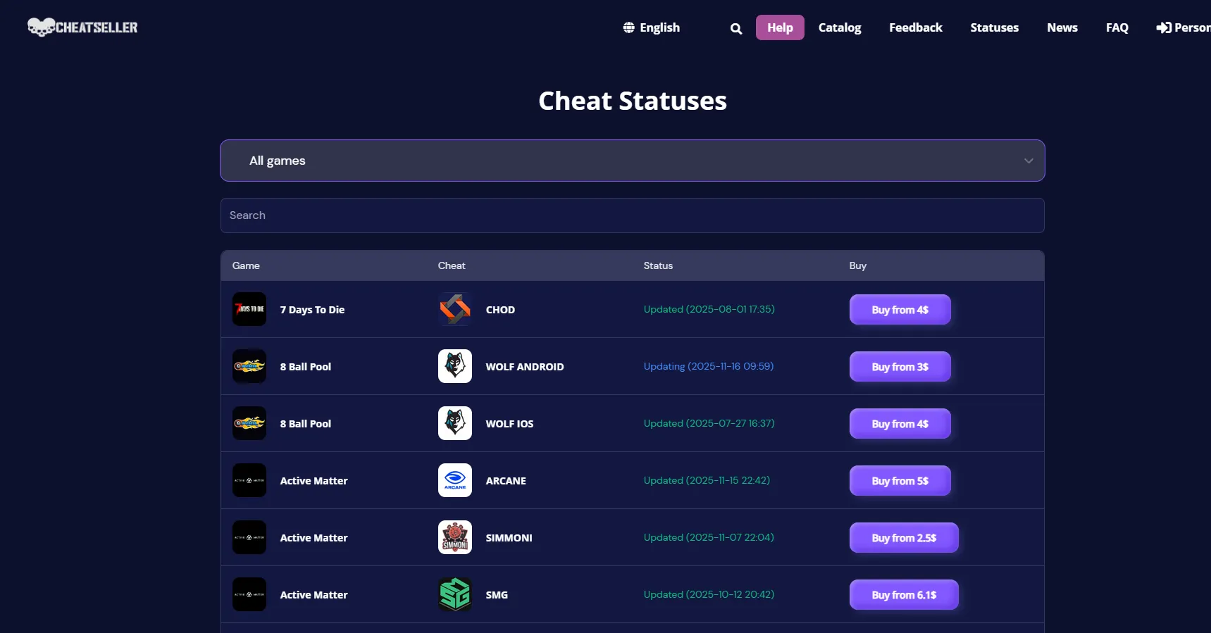 CheatSeller cheat screenshot
