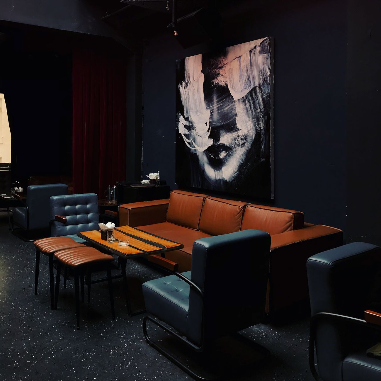 Curated interior art selection