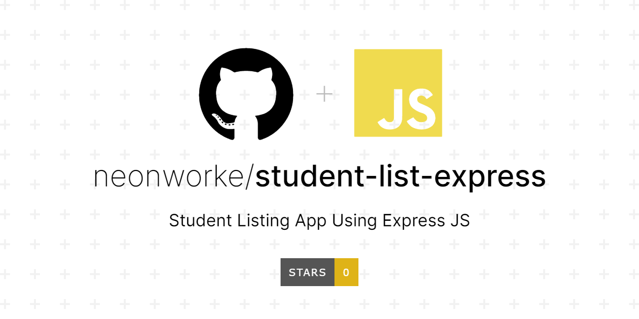 GitHub - neonworke/student-list-express