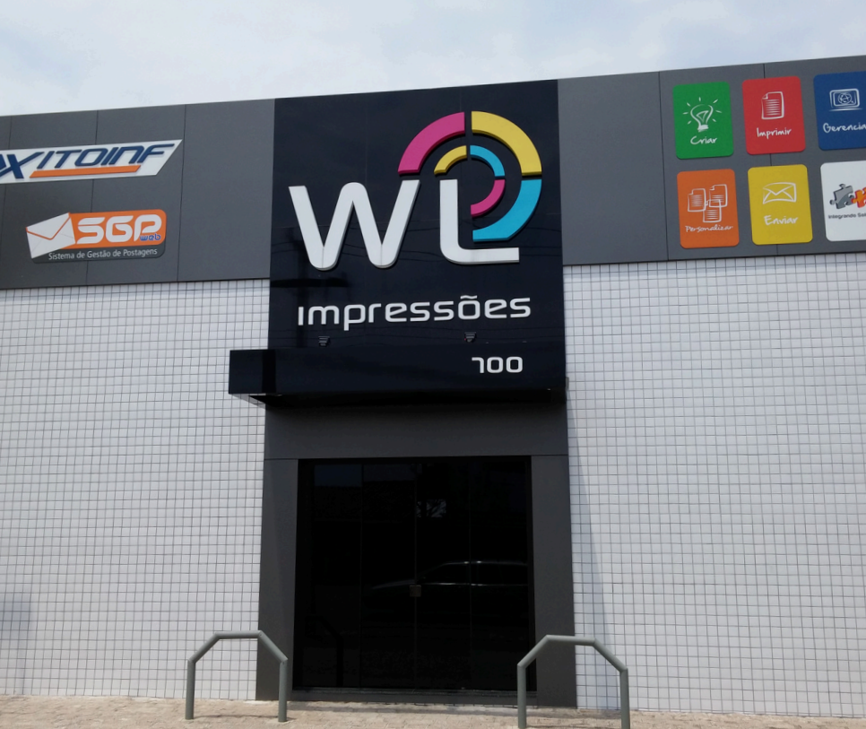 Fachada atual da WL Impressões