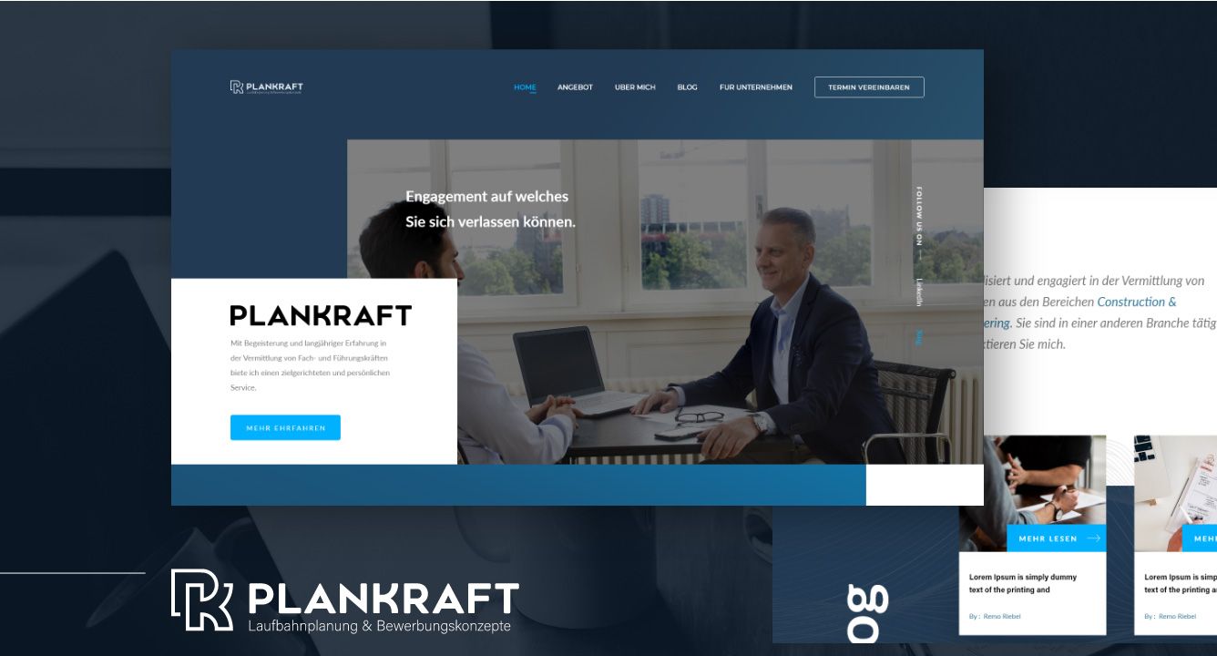 Web-App Development Plankraft Mockup