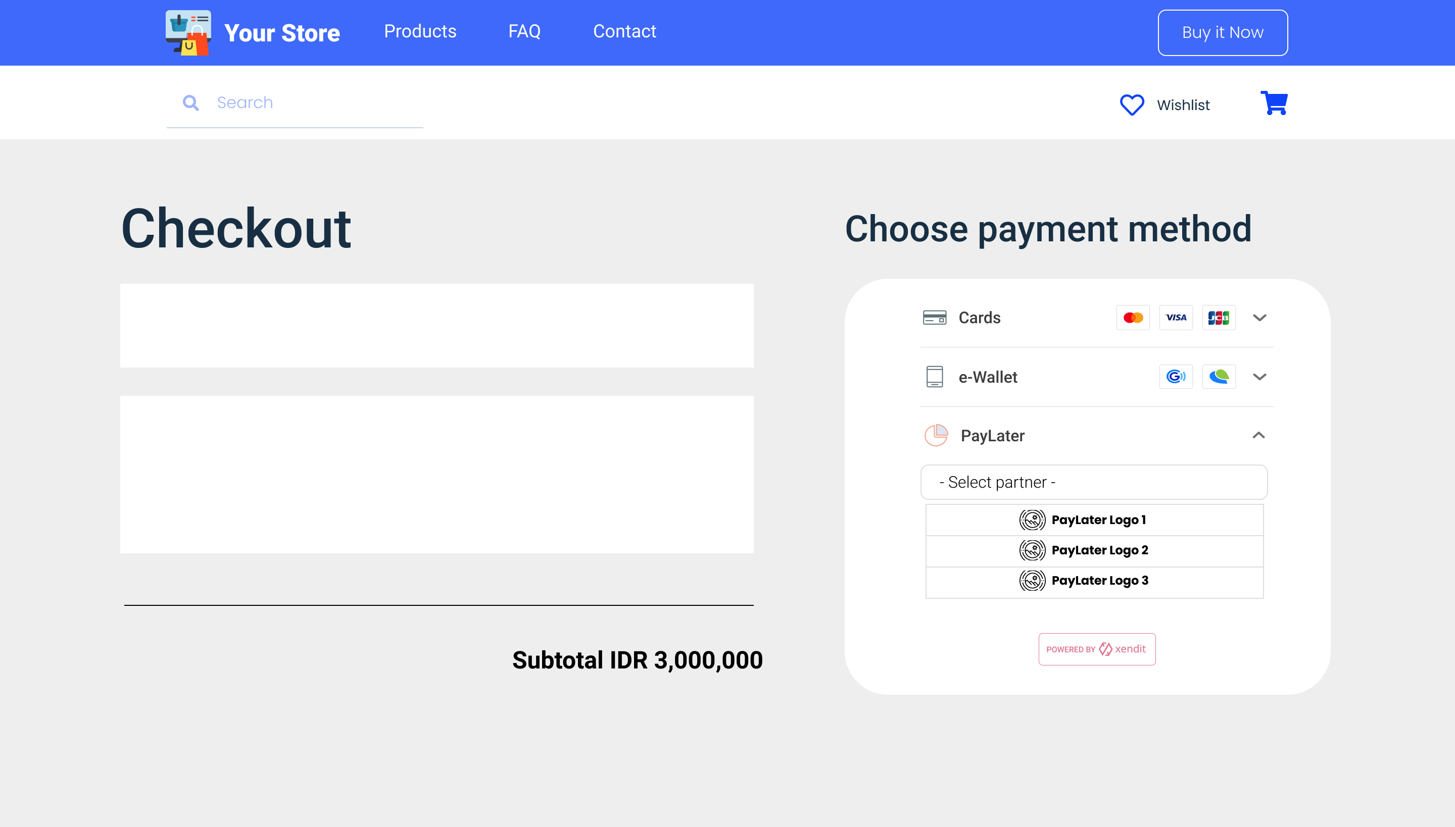 Show that PayLater is available as a payment method