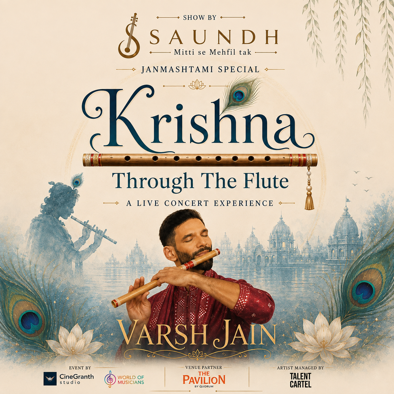 Janmashtami Special Krishna Through the Flute event poster
