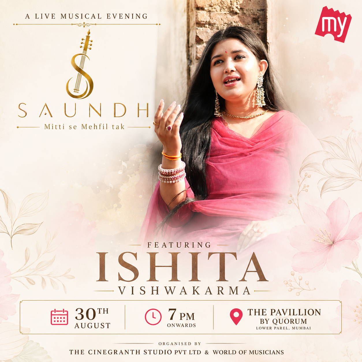 Saundh featuring Ishita Vishwakarma event poster