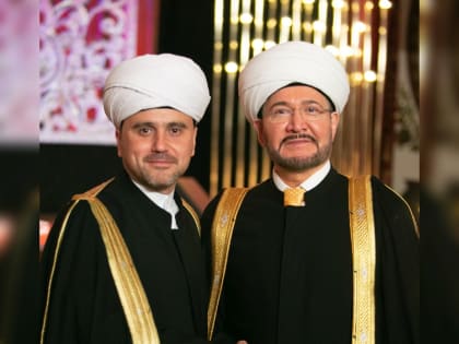 Председатель ДУМ МО Рушан Аббясов поздравил Муфтия Шейха Равиля Гайнутдина с днем рождения