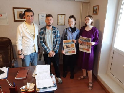 Главный редактор газеты «Реут» встретился с журналистами из "Паруса"