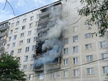 В Пущино в многоквартирном доме произошел пожар