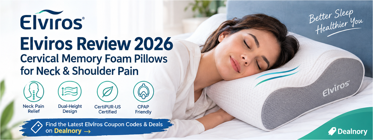 Elviros Review 2026: Cervical Memory Foam Pillows for Neck & Shoulder Pain