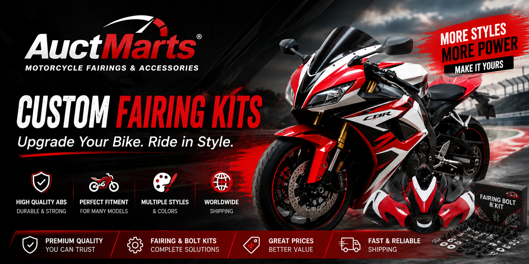 Auctmarts Review 2026: Upgrade Your Motorcycle With Custom Fairing Kits