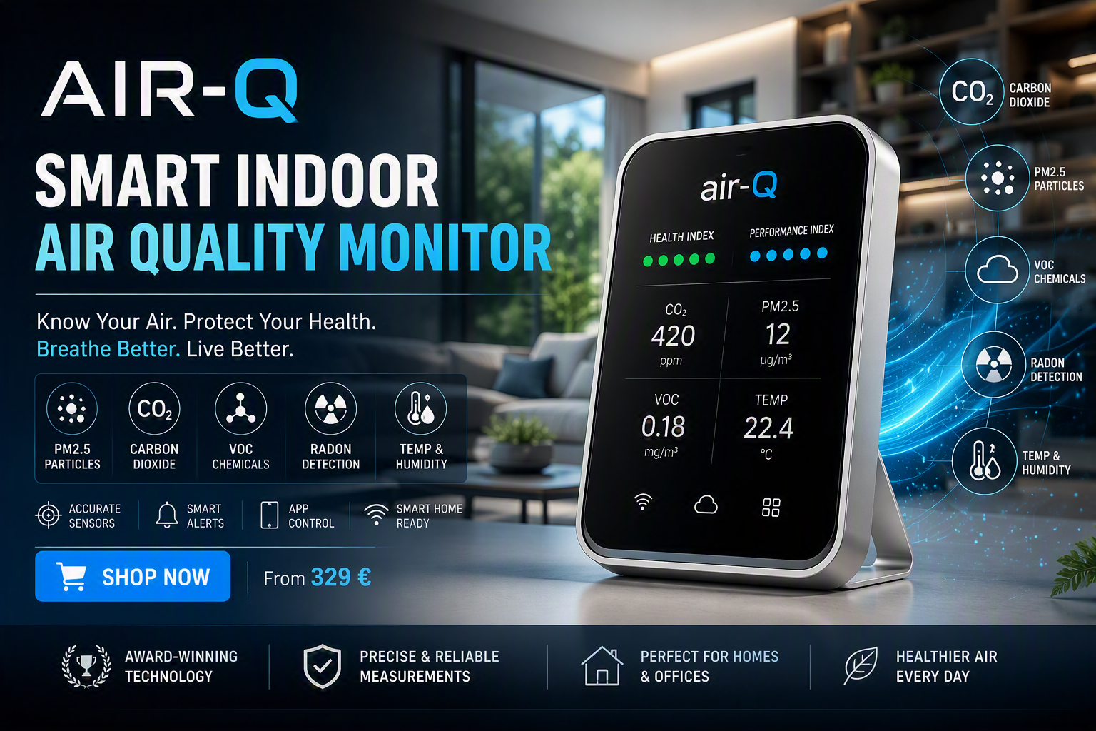 air-Q Review 2026: Is This One of the Most Advanced Air Quality Monitors?