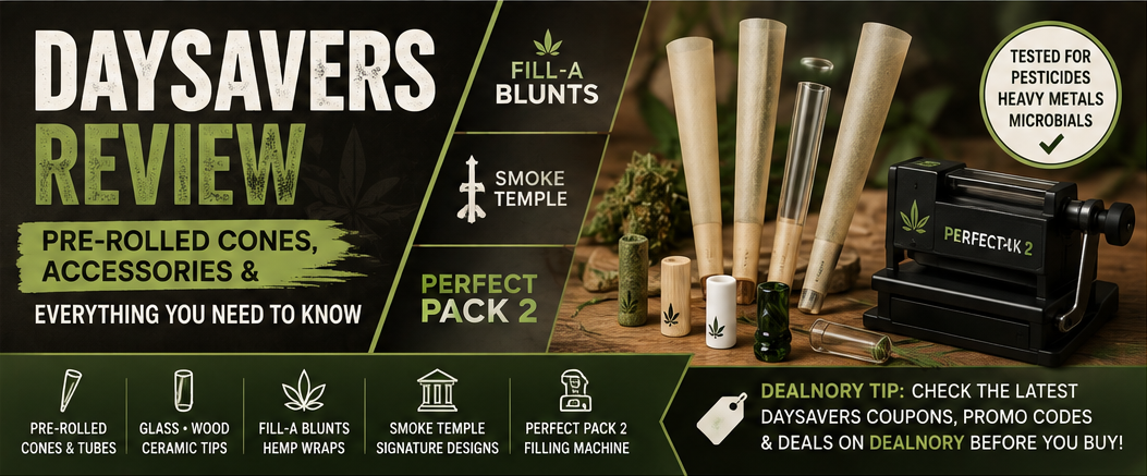 DaySavers Review 2026: Pre-Rolled Cones, Filter Tips & Smoking Accessories