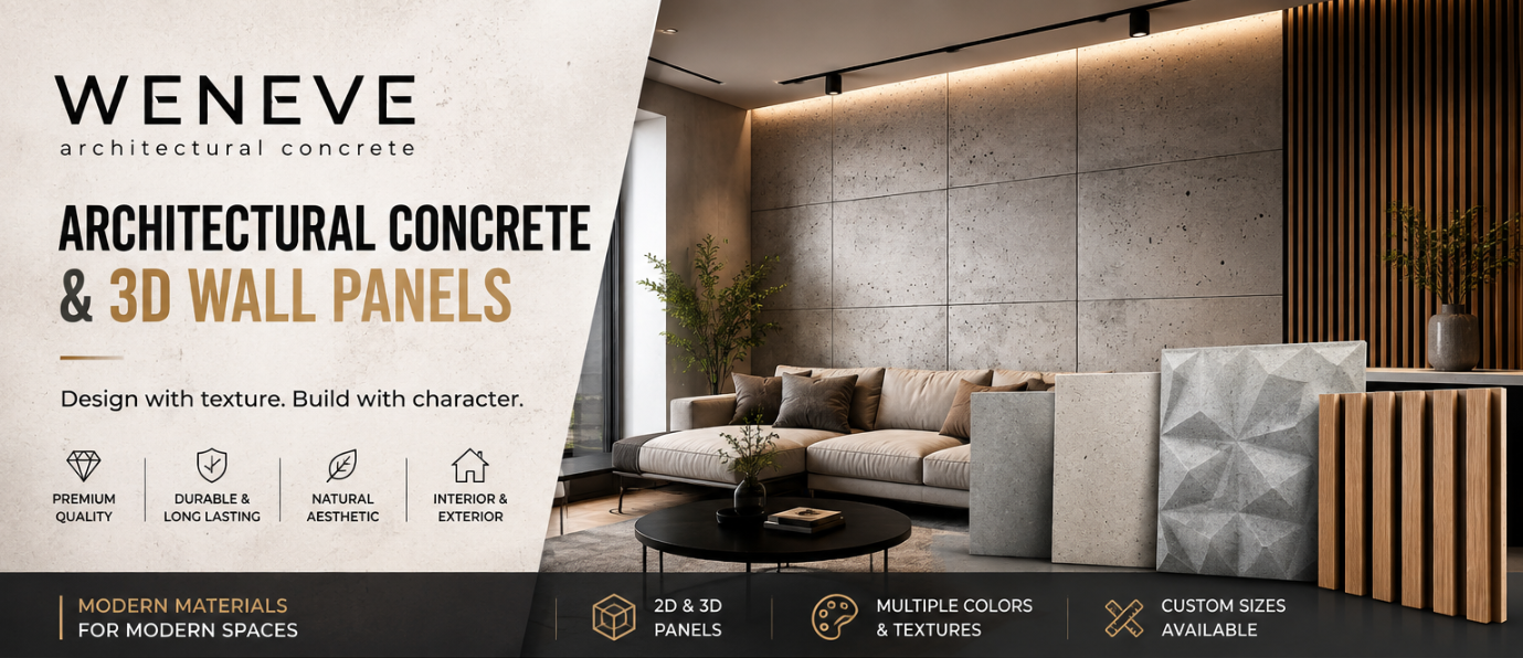 WENEVE Review 2026: Transform Your Interior With Architectural Concrete & Modern Wall Panels
