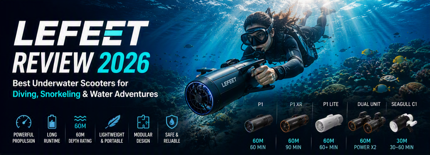 LEFEET Review 2026: Best Underwater Scooters for Diving, Snorkeling & Water Adventures