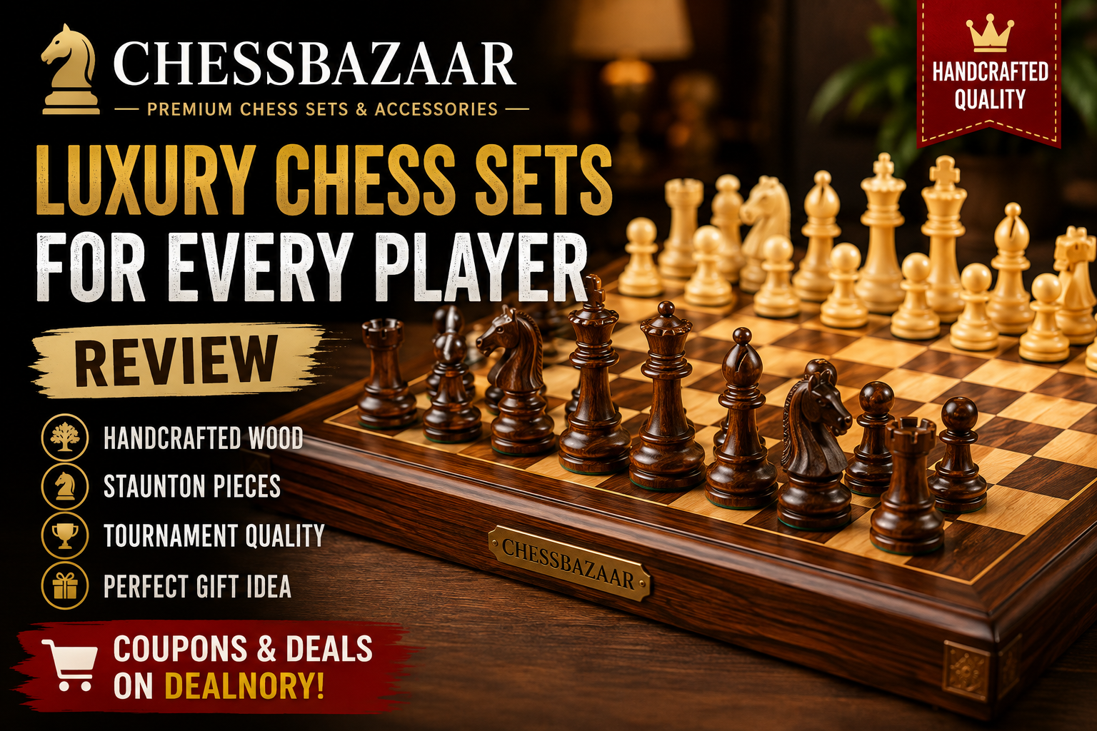 ChessBazaar Review: Discover Luxury Wooden Chess Sets, Pieces & Boards for Every Chess Lover