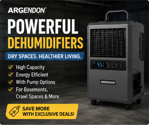 Argendon Dehumidifier Review: Powerful Moisture Control for Basements, Crawl Spaces & More