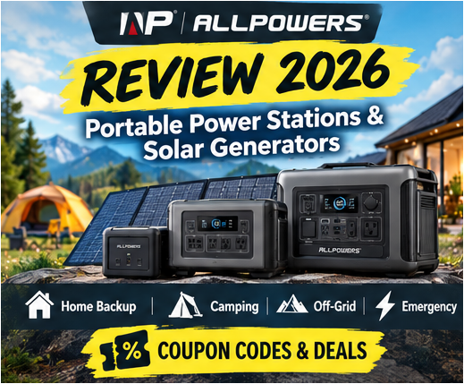 ALLPOWERS Review 2026: Portable Power Stations & Solar Generators