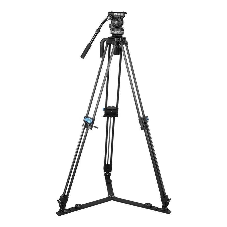 SIRUI SQ75 Rapid System Heavy Duty Carbon Fiber Video Tripod Kit With VHS-10 Professional Fluid Head