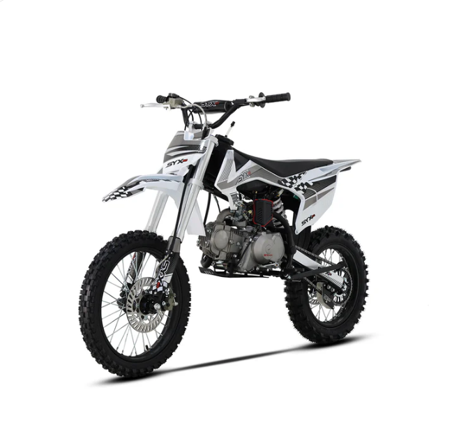 SYX MOTO K1 125cc Dirt Bike, 4-stroke Off-road Motorcycle, 50 MPH, 123 Mile Range, 4-Speed Manual