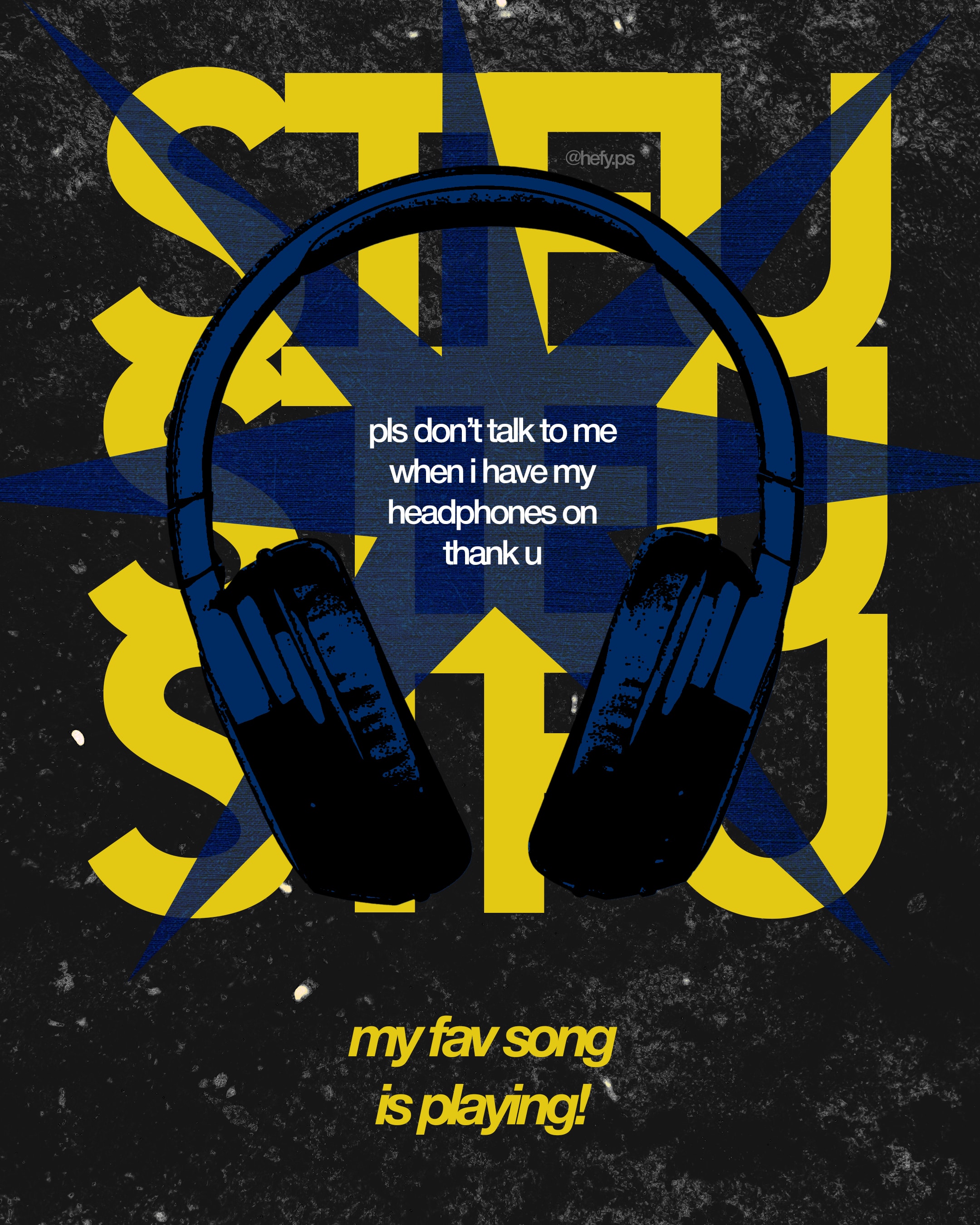 Poster design by Hefy, piece 6
