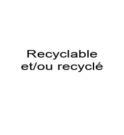 Logo de Recyclable et / ou Recyclé 