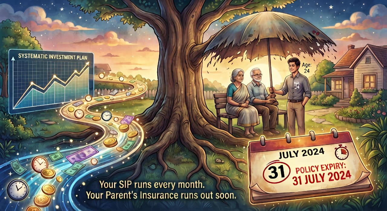 Your SIP Runs Every Month. Your Parents' Insurance Runs Out Soon.