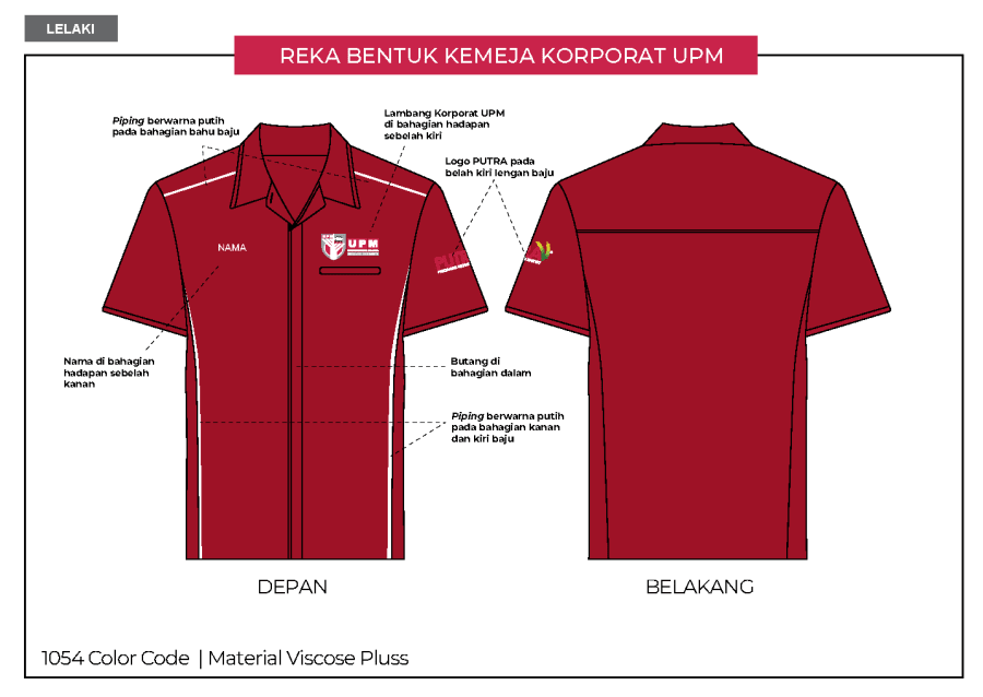 Baju Korporat UPM (Lelaki)