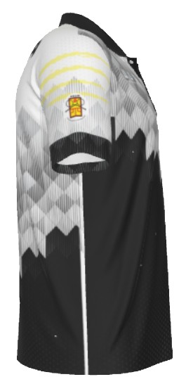 REFEREE WHITE BLACK POLO