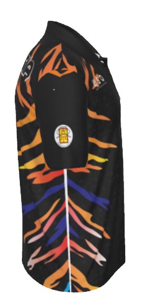 REFEREE ALL BLACK POLO