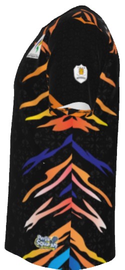 REFEREE ALL BLACK SHORT SLEEVE ROUND NECK