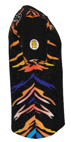 REFEREE ALL BLACK SHORT SLEEVE ROUND NECK