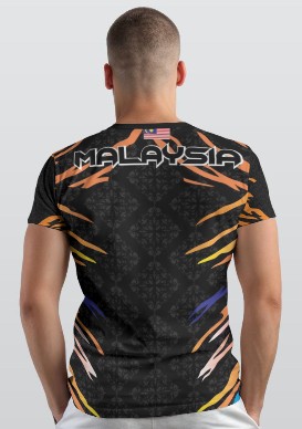 REFEREE ALL BLACK SHORT SLEEVE ROUND NECK